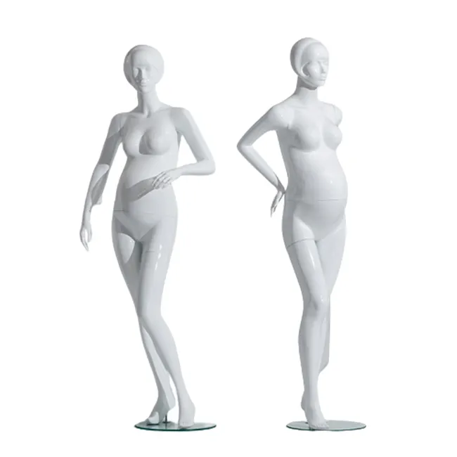 Half body plus size female pregnant women cloth display mannequin torso for sale