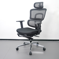 Chaise de bureau ergonomique avec fonction pivotante Chaise d'ordinateur à domicile Accoudoir 3D Chaise de direction confortable