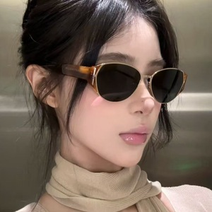 <b>Retro</b> Cat Eye <b>Sunglasses</b> Women Full Rim Metal Tortoise Shell UV400 Sun Protection Fashion Glasses - Product Image 2