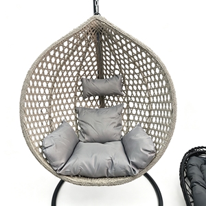 Novità 2026: Sedia Amaca Sospesa in Rattan Personalizzata, Ecologica, con Cuscino Impermeabile, <span class=keywords><strong>Design</strong></span> Contemporaneo <span class=keywords><strong>per</strong></span> Arredamento Esterno - Product Image 2