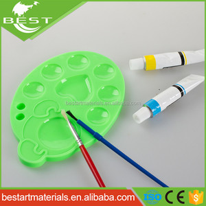 2020 venta al por mayor barato muchos agujeros de pulgar artista plástico pintura paleta acuarela pinturas - Product Image 2