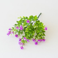 Bouquet de Camélias et d'Eucalyptus Artificiels Violets de Luxe avec Tiges Pliables pour Arche de Mariage, Jardin, Décoration de Table à Domicile