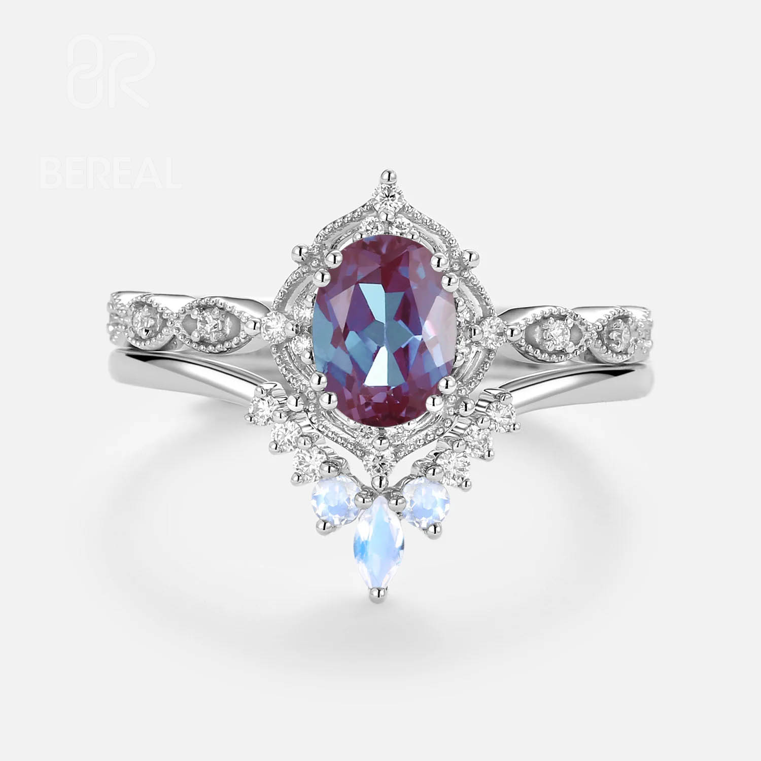 Anillo de Alejandrita de Laboratorio, Forma 9