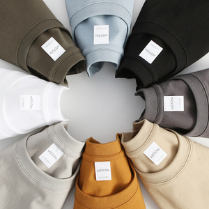 T-shirt de luxe en coton épais de haute qualité pour homme, t-shirt uni vierge, t-shirt personnalisé, t-shirt oversize brodé - Product Image 1