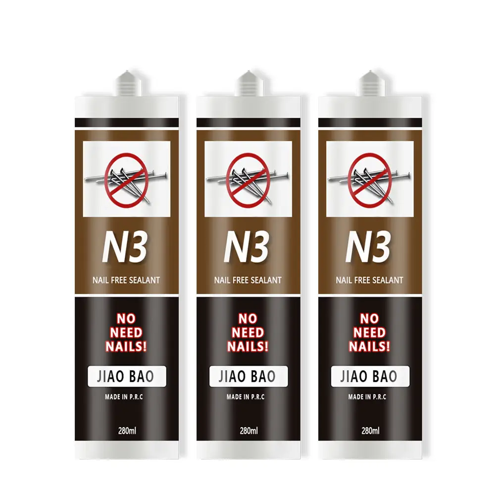 Fast Drying high bonding strength Free Nail Glue Construction Adhesive For Wooden Door Sealant