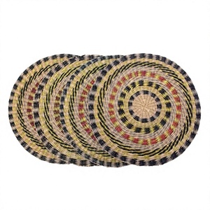 Hot Product Natural Rattan Charger Plates OEM Customize Sizes Variety of Colors Handmade Rattan <b>Placemat</b> for Table Decoration - Product Image 1