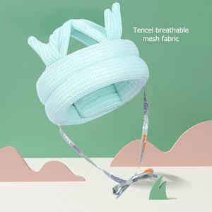 <span class=keywords><strong>Casque</strong></span> de sécurité <span class=keywords><strong>Anti</strong></span> <span class=keywords><strong>chute</strong></span> appui-tête chapeau doux infantile réglable Crash Cap bébé Protection de la tête enfant en bas âge marche - Product Image 2