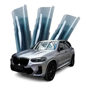 Film teinté pour vitres de voiture BKE Nano Ceramic avec changement de couleur et auto-réparation, protection solaire bleu clair - Product Image 2