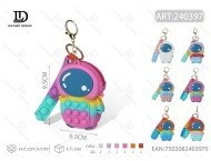 Monedero Antiestrés de Astronauta, Mini Monedero con Cremallera, Llavero de Dibujos Animados Unisex, Menos de 2 Pulgadas - Product Image 1