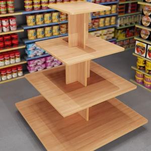 Estante de Exhibición Publicitario para Supermercado, Estantes de Madera para Tiendas de Supermercado, Venta al por Mayor de Fábrica China Wss - Product Image 5