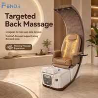 Fauteuil de pédicure électrique de luxe pour salon de manucure, avec fonction de massage des pieds et bassin de bain de pieds
