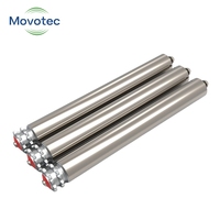 Rouleaux de convoyeur à tambour en acier au carbone robuste Movotec, simples ou doubles, réglables, pour l'accumulation de pignons, garantie 1 an