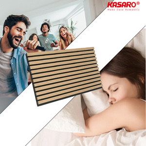 Paneles Acústicos de Madera para Pared, Ecológicos, Ignífugos, Aislantes del Ruido, para Hogar, Oficina, Hotel, Escuela - Product Image 4