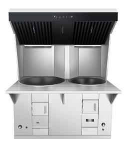 Campana Extractora Comercial sin Ductos de Acero Inoxidable 201 con Funcionamiento Silencioso, Filtro de Aluminio y Alimentación Eléctrica para el Mercado Occidental - Product Image 3