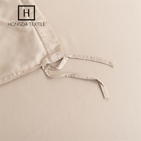 4 pièces écologiques 100% ensembles de draps de lit en bambou 300TC & 400TC tissé solide motif literie de refroidissement pour un usage domestique