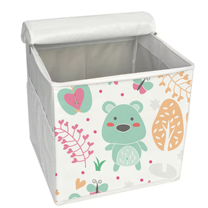 Sử dụng rộng rãi gấp đồ chơi hộp lưu trữ linh hoạt trẻ em lưu trữ đồ chơi tổ chức có thể gập lại lưu trữ đồ chơi túi với chơi Mat - Product Image 1