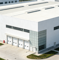 Construction rapide, structure en acier préfabriquée modulaire moderne haute résistance, entrepôt/atelier couleur personnalisée