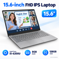 Laptop Pelajar 15.6 Inci Intel Core I5 8GB RAM 128GB SSD 1920x1080 IPS Notebook untuk Sekolah dan Pembelajaran Online