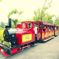 Train touristique électrique sur rails pour parc d'attractions, avec voies métalliques, certifié CE, capacité de 24 à 60 personnes, pour centre commercial et aire de jeux