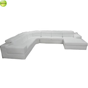 Appui-tête réglable nouveau design de luxe canapé en forme de U en cuir rembourré avec cadre en bois utilisation dans le <span class=keywords><strong>salon</strong></span> - Product Image 3