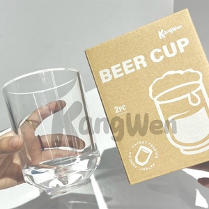 Tùy chỉnh in tùy chỉnh bán buôn tái sử dụng nhỏ rõ ràng Trắng Silicone uống trà sữa cà phê rượu vang đỏ trong suốt cốc bia - Product Image 3