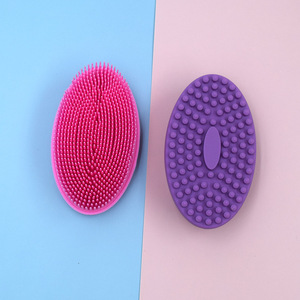 Wholesale Soft Silicone Bath Brush Anti-Slip Eco-Friendly for Gentle Exfoliating Massaging <b>Shower</b> Use Bath <b>Accessories</b> - Product Image 4