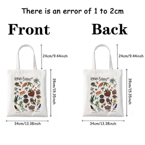 Borsa a tracolla personalizzata in tela con motivo vintage Hyrule <span class=keywords><strong>Botanica</strong></span>, borsa da viaggio riutilizzabile da donna con logo - Product Image 2