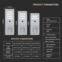 Lampadaire solaire tout-en-un en aluminium moulé sous pression 80W-120W, module LED, étanche IP67, pour projets routiers et municipaux