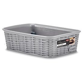 Cestino <b>plastica</b> (20x14x6cm) ELEGANCE Grigio pietra 30913 - Product Image 3