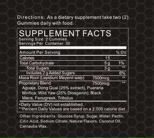 Жевательные конфеты Massive Girth для мужчин: естественное увеличение обхватов, более длительная и сильная эрекция, с экстрактом ашваганды - Product Image 4