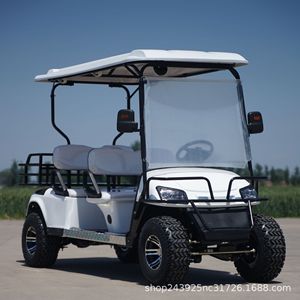 Electric Golf Cart 60-<b>72V</b> 100Ah <b>Battery</b> 70-90km Range 4 Seater Off Road Sightseeing Vehicle For Park Tour And Property Viewing - Product Image 4