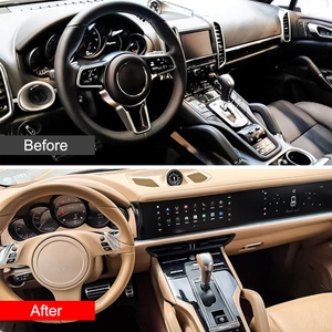 ชุดอัพเกรดภายในรถยนต์ Porsche Cayenne ปี 2011-2017 พร้อมหน้าจอคู่ ระบบ Android และแผงควบคุมกลาง - Product Image 6
