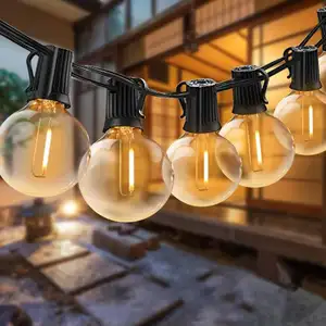 Warmweiß wasserdicht G40 Globe Patio Garten Hinterhof hängen im Freien LED Edison Glühbirne Lichterketten