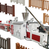 Línea de Producción de Perfiles de PE, Máquina para Fabricar Cubos/Columnas/Postes/Cercas/Barandillas/Contenedores de Madera Plástica WPC
