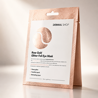 Masque pour les yeux Dermal Shop Rose Gold Glitter Foil 4g Soin des yeux