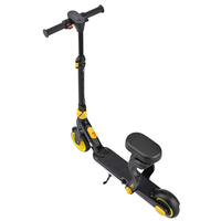 Scooter Eléctrico para Niños, Nuevo, en Oferta, Recargable, Plegable, 2 en 1, para Sentarse y Conducir, con Gran Autonomía de 10 km y Ruedas Grandes
