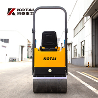 Rouleau vibratoire à double tambour KOTAI KD01 de 1 tonne avec moteur Changchai pour le compactage des chaussées en asphalte