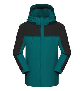 Chaqueta de Montaña YZ con Logotipo Personalizado, Unisex, Transpirable, de Tejido Softshell, con Cremallera, Resistente al Agua y al Viento - Product Image 4