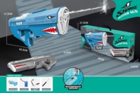 Super Soaker pistol air elektrik, mainan menembak air otomatis kuat tahan air tekanan tinggi hiu untuk anak-anak