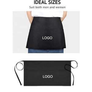 Grembiuli da Lavoro Personalizzati con Logo, con Tasche, Uniforme da Cameriere, Grembiule Resistente Unisex per Pulizie, Bar, Caffetterie e Negozi di Tè al Latte - Product Image 5