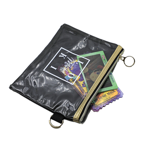 Custom Clear PVC Card Bag School Student Card Sleeve Cartoon Anime Card Sleeve with Adjusted <b>Buckle</b> Closure Lanyard - Product Image 4
