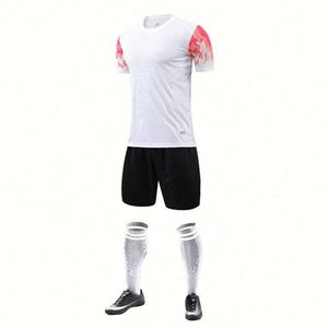 Uniforme de Fútbol Personalizado de Fábrica para Adultos, Unisex, Talla Grande, Secado Rápido, Transpirable, 100% Poliéster - Product Image 3