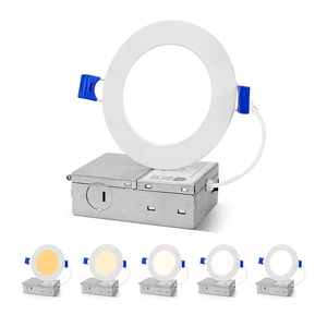 ไฟแผง LED แบบฝัง 6W 2700K แสงวอร์มไวท์นุ่มนวล SMD2835 ตัวเรือนพลาสติก IP20 รับประกัน 5 ปี ติดตั้งง่ายสำหรับอพาร์ทเม้นท์ - Product Image 1