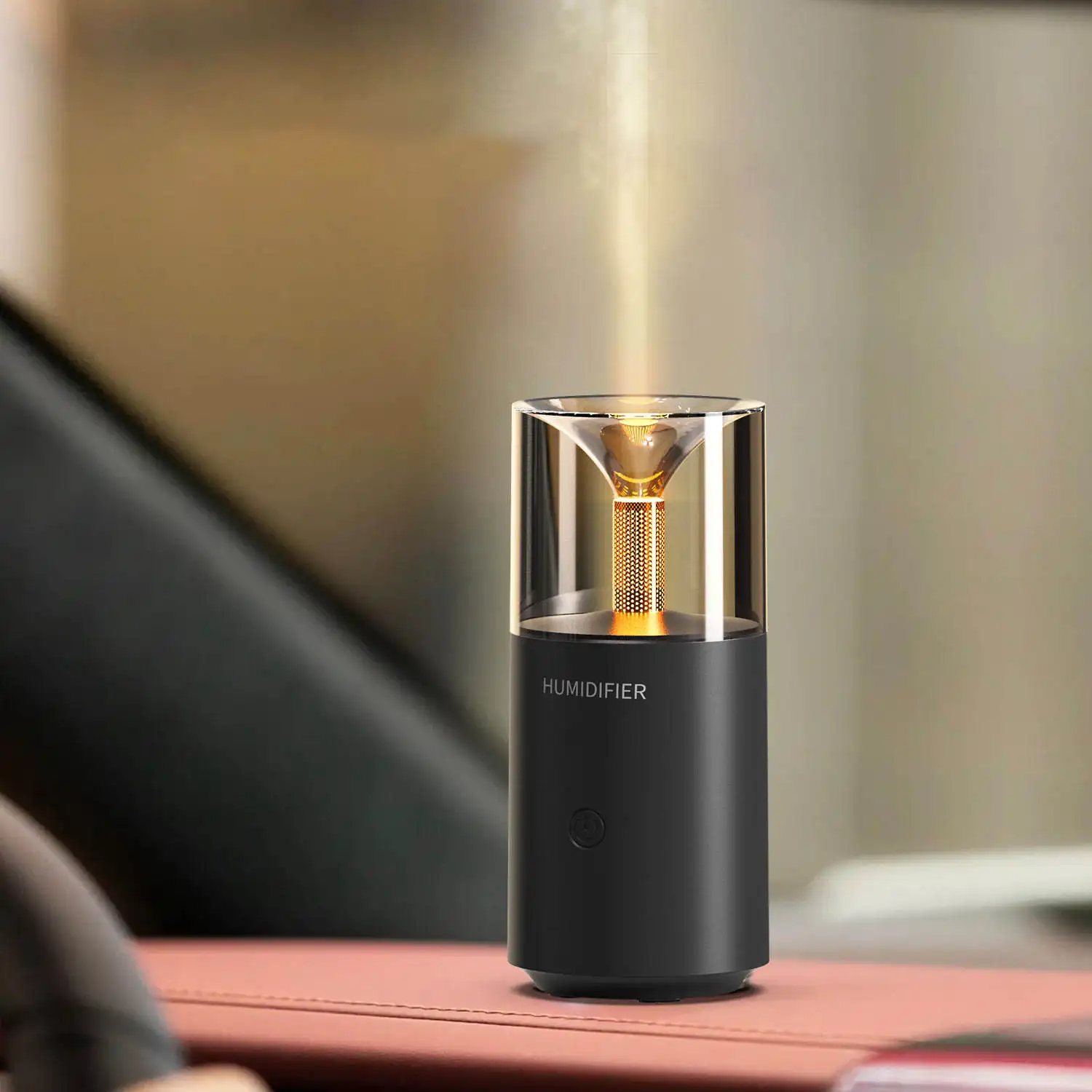Diffusore di olio essenziale di candela di nuovo Design Mini USB portatile su misura per la stanza di casa auto ad ultrasuoni umidificatore d'aria diffusore di Aroma