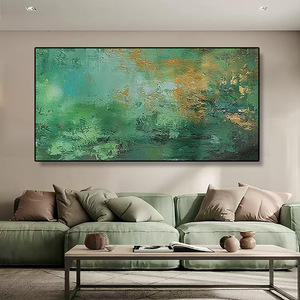 Tableau mural sur toile vertical abstrait minimaliste contemporain Wabi Sabi, nature morte peinte à la main pour la décoration intérieure et les galeries - Product Image 1