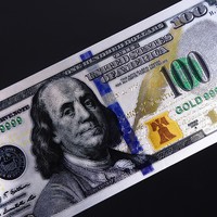 Billets de banque en plastique effet feuille d'argent de 100 dollars américains, nouveau design, excellente qualité Anhui - Fournitures tendance pour mariages, Noël et fêtes d'anniversaire