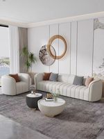 Canapé modulaire en cuir de qualité supérieure, ensembles de canapés d'angle de luxe pour salon, meubles de salon modernes
