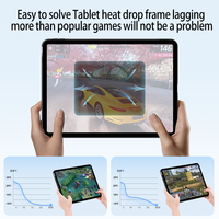 Étui de protection ultra-fin pour jeux avec refroidissement, compatible avec iPad Pro 13 " M5/M4, avec dissipateur de chaleur et support pliable triple