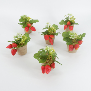 Decorativo <span class=keywords><strong>de</strong></span> frutas <span class=keywords><strong>de</strong></span> fresa <span class=keywords><strong>bonsai</strong></span> se utiliza para la boda, pared <span class=keywords><strong>de</strong></span> flores hogar Decoración <span class=keywords><strong>de</strong></span> la Oficina - Product Image 3