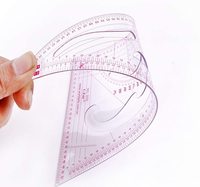MCZ-109 multi-fonctionnel 13 pièces Couture Courbe Française Règle Kit En Plastique de Couture Dessin Règle Ensemble